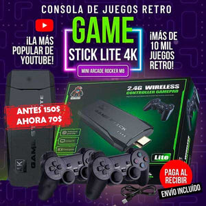 CONSOLA RETRO (+10.000 JUEGOS DE 9 CONSOLAS) + 2 MANDOS 🎮🕹️