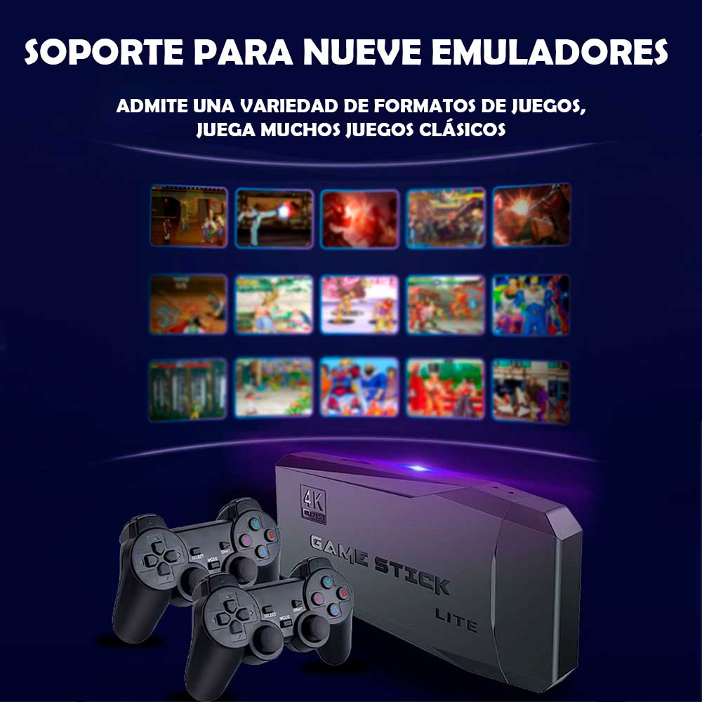 CONSOLA RETRO (+10.000 JUEGOS DE 9 CONSOLAS) + 2 MANDOS 🎮🕹️