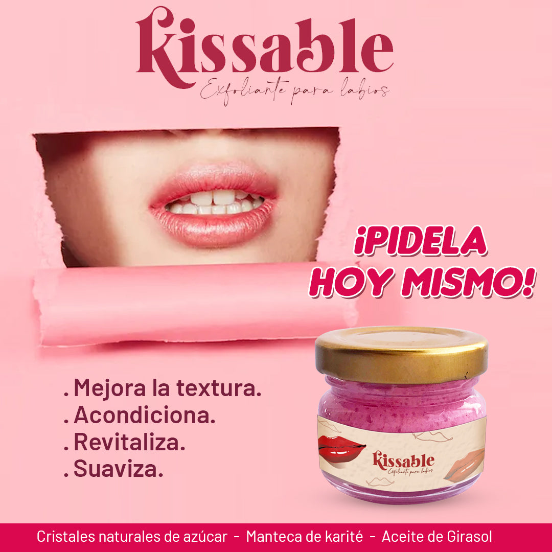 KISSABLE EXFOLIANTE PARA LABIOS 👄✨