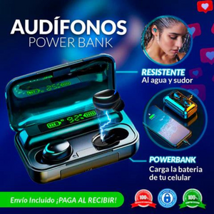 AUDÍFONOS BLUETOOTH F9-5 POWER BANK